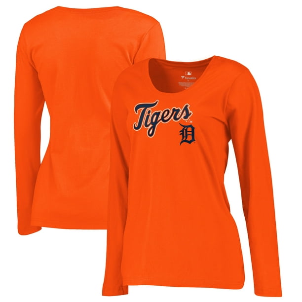 Detroit Tigers Fanatics Branded Women's Plus Size Team Lockup T-Shirt