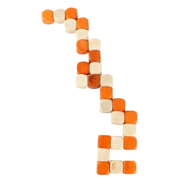 MUSEYA Puzzle Gadgets Wooden Cube Puzzle Assorted Color 1Pcs for Desktop Adornment Improving Creativity Development