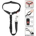 thumbnail image 3 of FNNMNNR Dog Seat Belt, 2 Pack Pet Car Seatbelt Headrest Restraint Adjustable Puppy Safety Seat Belt Reflective Elastic Bungee Connect Dog Harness, 3 of 5