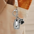thumbnail image 4 of Kraoden Stainless Steel Keychain Perfume Pendant for Pet Ashes, Memorial Keychain Urn with Secure Closure, Elegant Keepsake for Cherished Memories & Remembrance, 4 of 6
