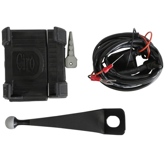 Ciro Smartphone/GPS Holder w/Charger Black w/Fairing Mount (50217)