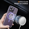 thumbnail image 4 of Decase Magnetic Case for iPhone 12 Pro Max,Compatible with Mag-safe,Military-Grade Protection,Slim Stylish Non-Yellowing Shockproof Case for iPhone 12 Pro Max,Clear Anti-Scratch Back Cover,Purple, 4 of 8