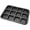 Black, variant on Amonsee Mini Loaf Baking Pans 12 Cavity Brownie Baking Pan Carbon Steel Muffin Bakeware Cupcake Bread Divider Mold,Mini Loaf Pans for Baking Bread