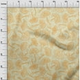 thumbnail image 3 of oneOone Rayon Light Brown Fabric Asian Floral Sewing Craft Projects Fabric Prints By Yard 56 Inch Wide, 3 of 4