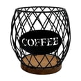 thumbnail image 1 of Aedtie Rack Coffee Pod Holder K Cup Holder Organizer For Counter Large Capacity Pineapple Shaped Metal Wire Coffee Pods Holder Coffee Pod Storage Basket For Kitchen Desktop, 1 of 8