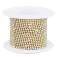 thumbnail image 1 of 1 Roll 10 Yards Rhinestone Chain,1.5mm Crystal Rhinestones Close Chain Roll, Crystal Claw Cup Chain, 1 of 5