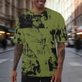 thumbnail image 2 of ZVNAΖH Men's 3D Print Cool T Shirts Hip Hop Graphic Design Casual Summer Short Sleeve Crewneck Tees Shirt, Available in Big & Tall, S-5XL, 2 of 6