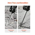 thumbnail image 3 of VEVOR Demolition Jack Hammer Concrete Breaker 2100W Electric Hammer 2 Chisel Bit, 3 of 8