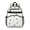 French Bulldog and, variant on Dachshund Rainbow White Pattern Backpack for School, Cute School Bag with Adjustable Shoulder Straps and Padded Back, 15.25"x11.5"x5.25"