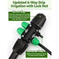 thumbnail image 3 of Locked Barbed Tee Connectors /\uD to /\uD Drip Irrigation Fittings Kit /mm to /mm Tube Lock Female Connector Way Barbed Lock Irrigation Parts for Watering System, 3 of 7