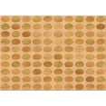 thumbnail image 1 of Ahgly Company Tapis d'Intérieur Lavables en Machine Rectangle Transitionnel Jaune Orange, 5' x 8', 1 of 7