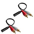 thumbnail image 4 of Cable de audio con conector en Y, audio hembra de 3,5 mm a 2 RCA macho, 4 of 6