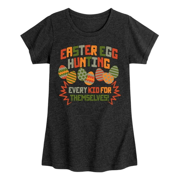 Instant Message - Easter Egg Every Kid - Toddler & Youth Girls Short Sleeve Graphic T-Shirt