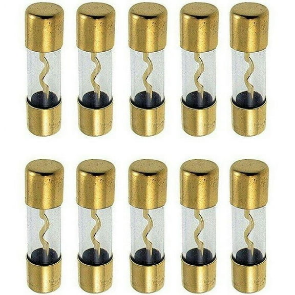 MK Audio 10 AGU Fuse 60AMP 60 AMP AGU Fuse FUSES Gold Plated Inline Glass