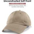 thumbnail image 2 of womens satin lined unstructured baseball cap unisex silk lining washed cotton adjustable vintage dad hat, 2 of 5