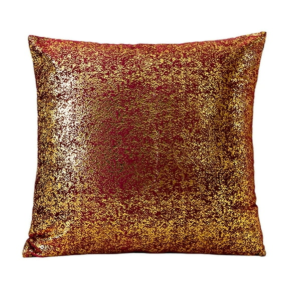 Eolstice Velvet Snowflake Pillow Cover, Hot St-amping Design, Decorative Shams for Sofa Bed Couch and Home Living Room Styling