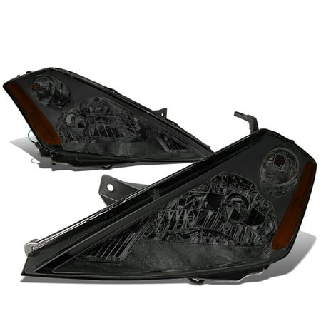 Corner Lights Lens - For 2003-2007 Nissan Murano 3.5L V6 SUV Smoked Lens Amber Corner Headlight