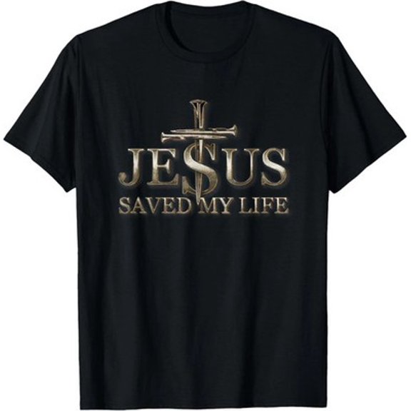 Velto Jesus Christ T-Shirt – Saved My Life, Christian Faith Gift Tee All Size S-5XL