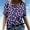 Red summer tops 2023 women, variant on Dyegold Summer Tops for Women 2023 Trendy, Short Sleeve Womens Blouses and Tops Casual American Flag Print Henley Shirts Loose V-Neck Comfy Cute ​Tunics Tops