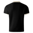 thumbnail image 4 of Klisyaur Mens Zipper Shirts Short Sleeve Solid Color Casual Comfortable Lightweight Tee Summer Business Tops, 4 of 5