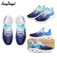 thumbnail image 1 of Noisydesigns - Zapatillas de plataforma blancas de verano para mujer, con estampado de ciervos y lunares, de malla transpirable coreana, con cordones, 1 of 6