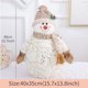 thumbnail image 1 of Christmas Decorations Sitting Snowman Plush Toy Doll Decor Home Indoor Table Fireplace Figurine Tree Ornament Decoration Gifts, 1 of 5