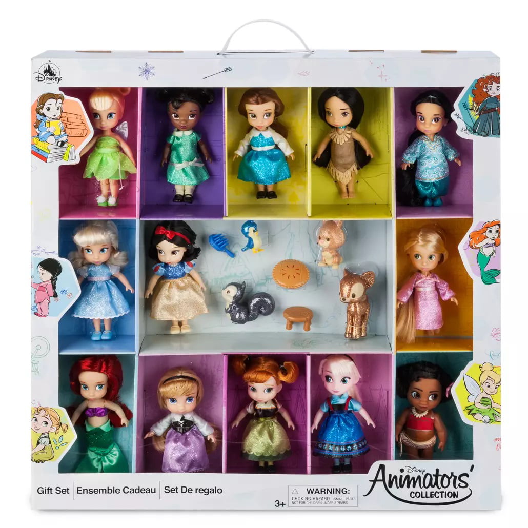 Disney 6" Petite Princess Dolls Snow White Belle Ariel Rapunzel Cinderella Auror 