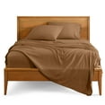 thumbnail image 4 of Bare Home Premium 1800 Collection 4-Piece Bed Sheet Set, Full, Caramel, 4 of 11