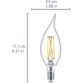 thumbnail image 3 of BA11 Candelabra LED Light Bulbs - Flicker-Free 40w Light Bulbs with EyeComfort Technology - Daylight 5000K Lightbulb - 300 Lumen - E12 Base - 3 Pack, 3 of 9