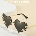 thumbnail image 4 of Sonducket Marco ligero Gafas de sol con estilo Hombres y mujeres Diseño de moda PC Gafas de sol Hombres Love Heart Gafas de sol C20 1 Type3 NO3, 4 of 6