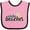 Pink and Black, variant on Inktastic Hawaiian Pineapple Aloha Beaches Boys or Girls Baby Bib