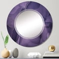 thumbnail image 2 of DESIGN ART Designart 'Purple And Grey Marble Ink Clouds II' Printed Modern Wall Mirror 24in.x36in., 2 of 5