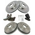 thumbnail image 2 of TRQ Front & Rear Ceramic Pads Rotors Drums & Brake Shoe Kit Set for Yaris BKA14247 Fits select: 2007-2011,2012-2015 TOYOTA YARIS, 2 of 8