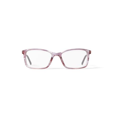 Walmart Women’s XSMI80AS-C1 Square Prescription Eyeglasses with Case, Pink