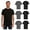 6 Pack Black and Gray, variant on 6 Pack Men's Solid Colors Cotton T-Shirts Short Sleeve Lightweight Tees, Bulk (White, X-Large)