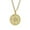 Gold, variant on RuiJiao Tricolor 31MM Round Alloy Necklace - Sparkling Star of Pendant, Fashionable and Elegant Jewelry Gift for Women, Ideal for Any Occasion