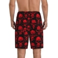 thumbnail image 6 of KLL Red Skulls for Men's 1-Pack Shorts,Sleep Pajama Shorts for Men Soft Pj Shorts Men's Pajama Bottoms Sleepwear -3X-Large, 6 of 7