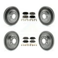 thumbnail image 1 of Transit Auto Front Rear Coated Disc Brake Rotors and Semi-Metallic Pads Kit for Car 2016-2019 Chevrolet Malibu with Manual Parking KGF-101942, 1 of 11