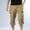 Khaki, variant on Men's Cargo Pants Summer Fall Solid Color Capris Shorts Casual Comfy Shorts with Pocket Waist Drawstring Regular Men Pant