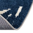 thumbnail image 6 of Rugs.com Aruba Outdoor Collection Rug – 5 Ft Round Gray Blue Low-Pile Rug Perfect For Any Outdoor Space, Kitchens, Dining Rooms, 6 of 8