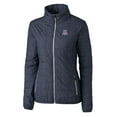 thumbnail image 2 of Women's Cutter & Buck Heather Navy Arizona Wildcats Rainier Eco Insulated Puffer Full-Zip Jacket, 2 of 3