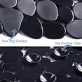 thumbnail image 4 of Bath Shower Mat Non Slip: Extra Large Pebble Bathtub mat for Families, Anti Slip Matt with Drain Holes Suction Cups Tub - 16 X 40 Inch Black, 4 of 4