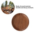thumbnail image 3 of Wood Serving Tray, Round Wooden Tray Natural Wood Serving Plates Food Dishes, 3 of 5