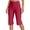 Hot Pink, variant on FYEGRE Women's Bermuda Long Shorts 14" Knee Length Capris Pants High Waisted Athletic Shorts with Pockets Green XXL