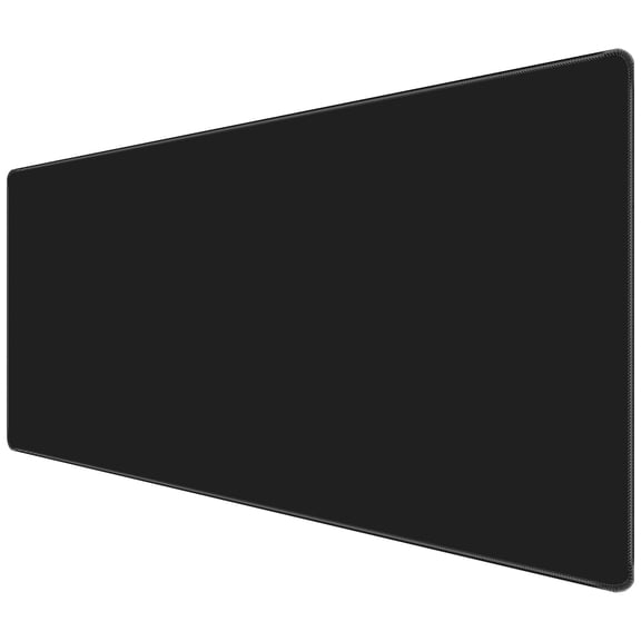 Lectrus Heavy-Duty Gaming Desk Mat, XXL Large Mouse Pad with Stitched Edges, Dense Non-Slip Rubber Base for Gamers, 31.5"x11.8", Black