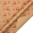 thumbnail image 2 of putnchl Christmas Wrapping Paper Christmas Elements Collection Single-Sided Wrapping Paper Plaid Barn-Moose And Other Patterns-70cmX50cm, 2 of 2