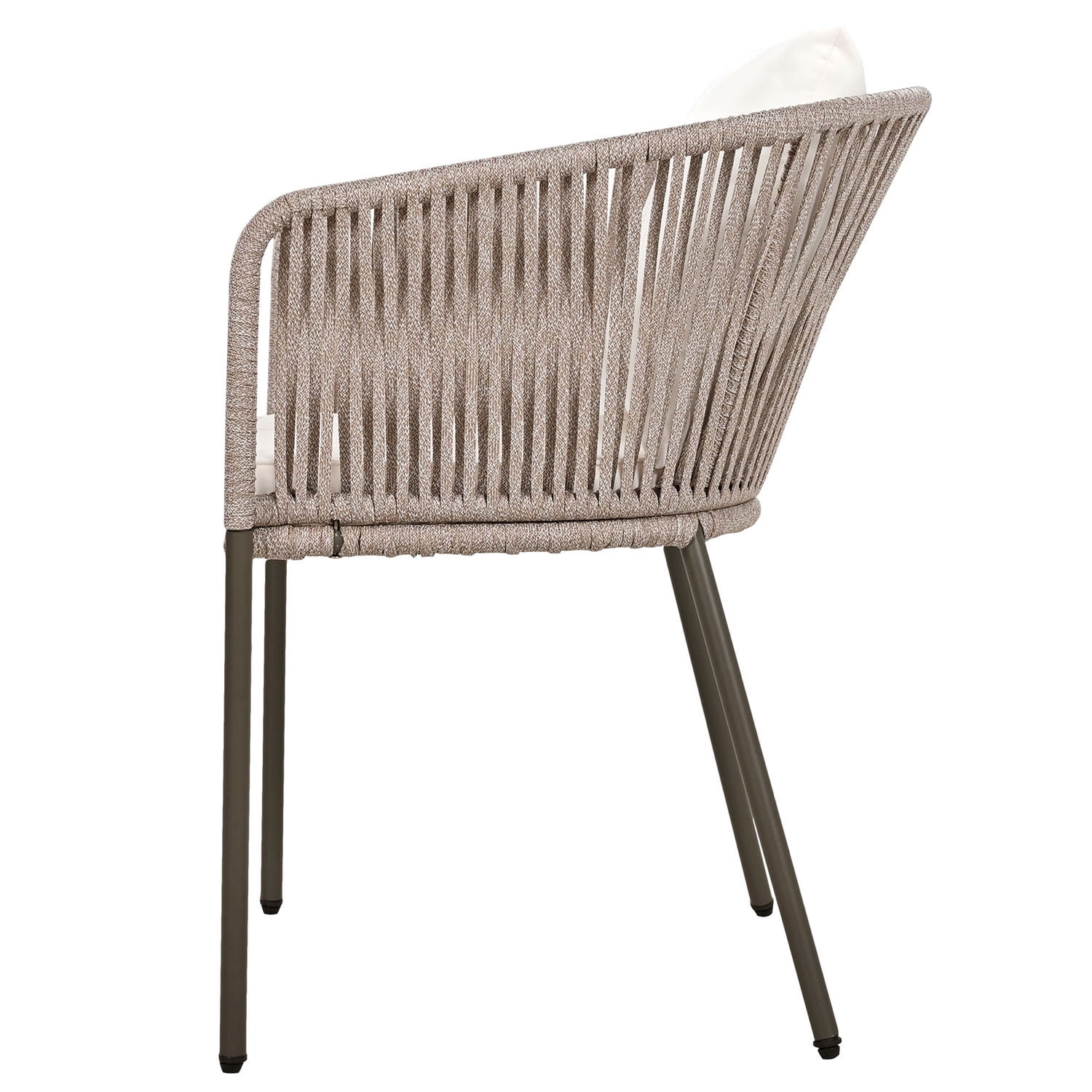 Aimee Lii 7 Pieces Outdoor Patio Dining Set Acacia Wood Garden Table with Umbrella Hole and Rope Metal Frame Chairs, Outdoor Furniture Set, Beige Aimee Lii 7 Pieces Outdoor Patio Dining Set Acacia Wood Garden Table with Umbrella Hole and Rope Metal Frame Chairs, Outdoor Furniture Set, Beige