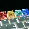 thumbnail image 3 of Mechanical Keyboards Resin Keycap Translucently OEM Height Keycaps 1PCS, 3 of 21