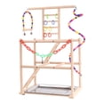 thumbnail image 3 of Parque de juegos para pájaros, soporte de juego para pájaros, perchas para loros, soporte de percha para pájaros de madera resistente y práctico, sopo, 3 of 9
