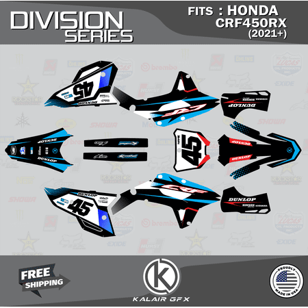 Kalair GFX Graphics Kit for Honda CRF450RX (2021+) Division Series